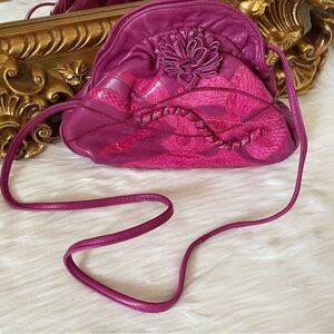 Viva of California Vintage Leather Clutch Shoulder Bag